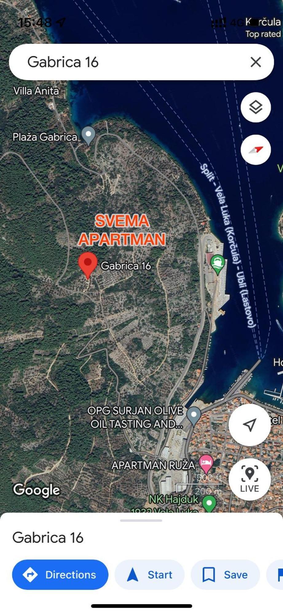 Svema Apartman Vela Luka Bagian luar foto